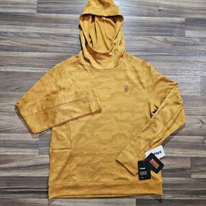 Bass Outdoor Mustard Slouch Neck Hoodie, Men's Medium NWT